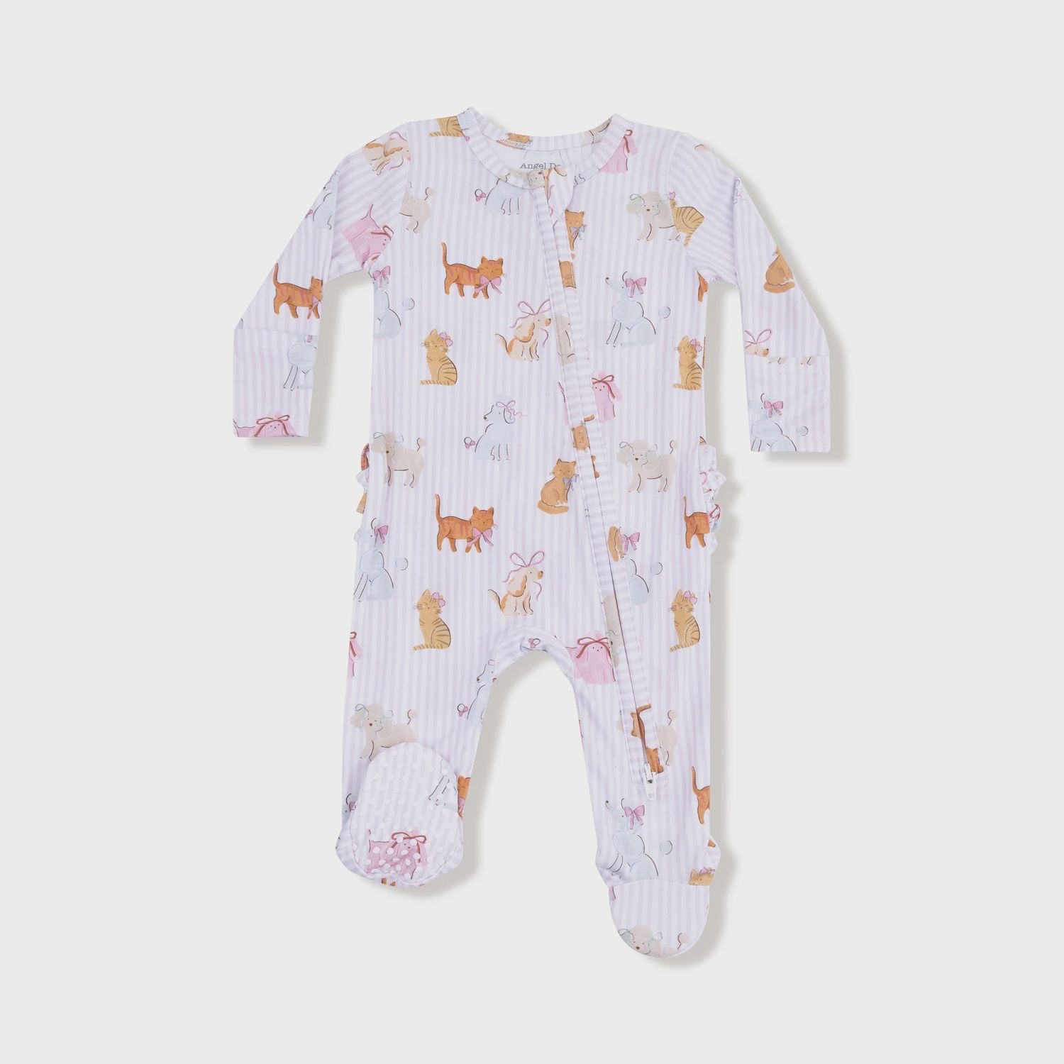 FANCY PETS 2-WAY ZIPPER RUFFLE BACK FOOTIE