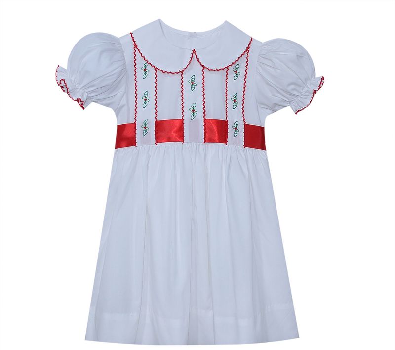 WHITE CHRISTMAS HOLLIES PSALM DRESS
