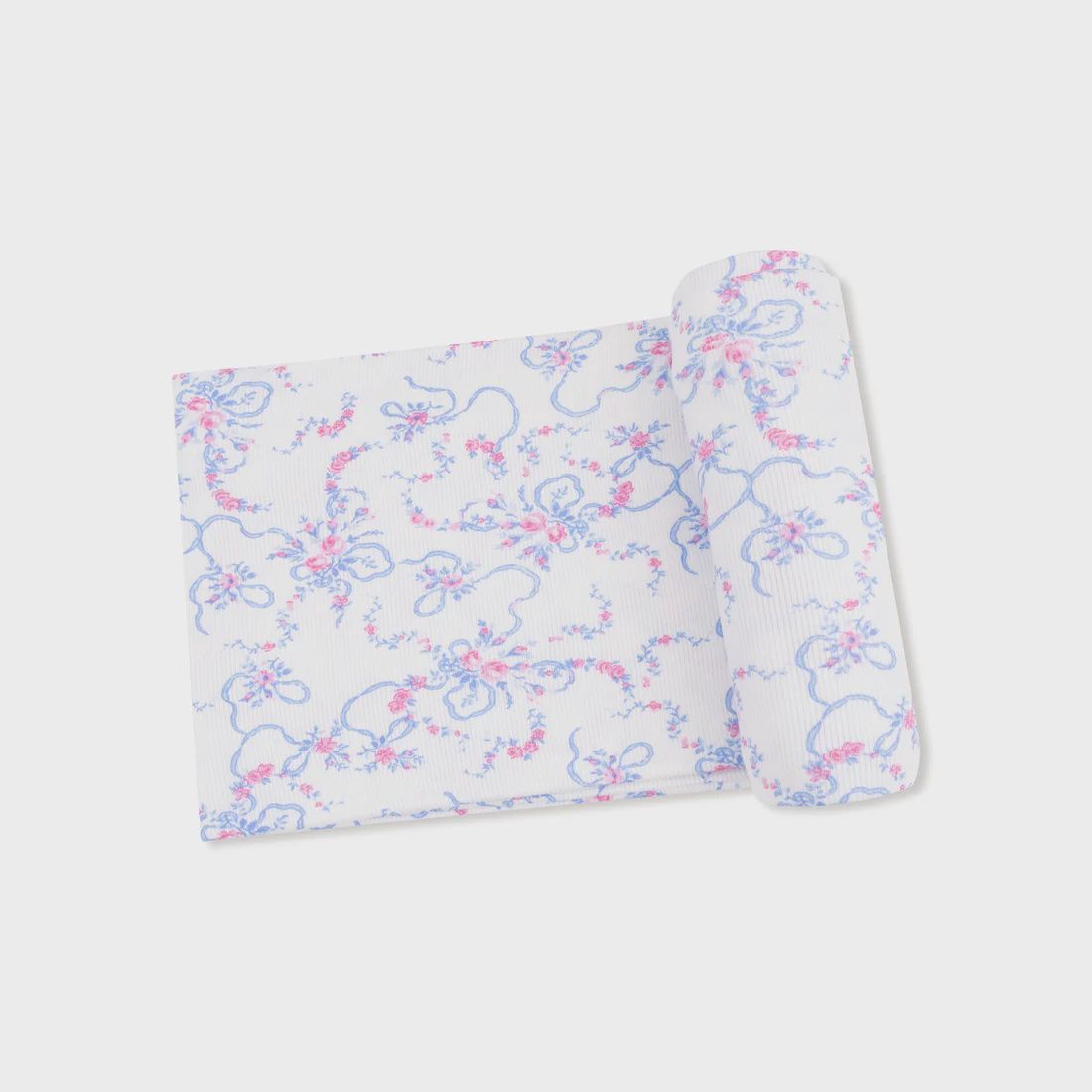 RIBBON FLORAL FLING SWADDLE BLANKET