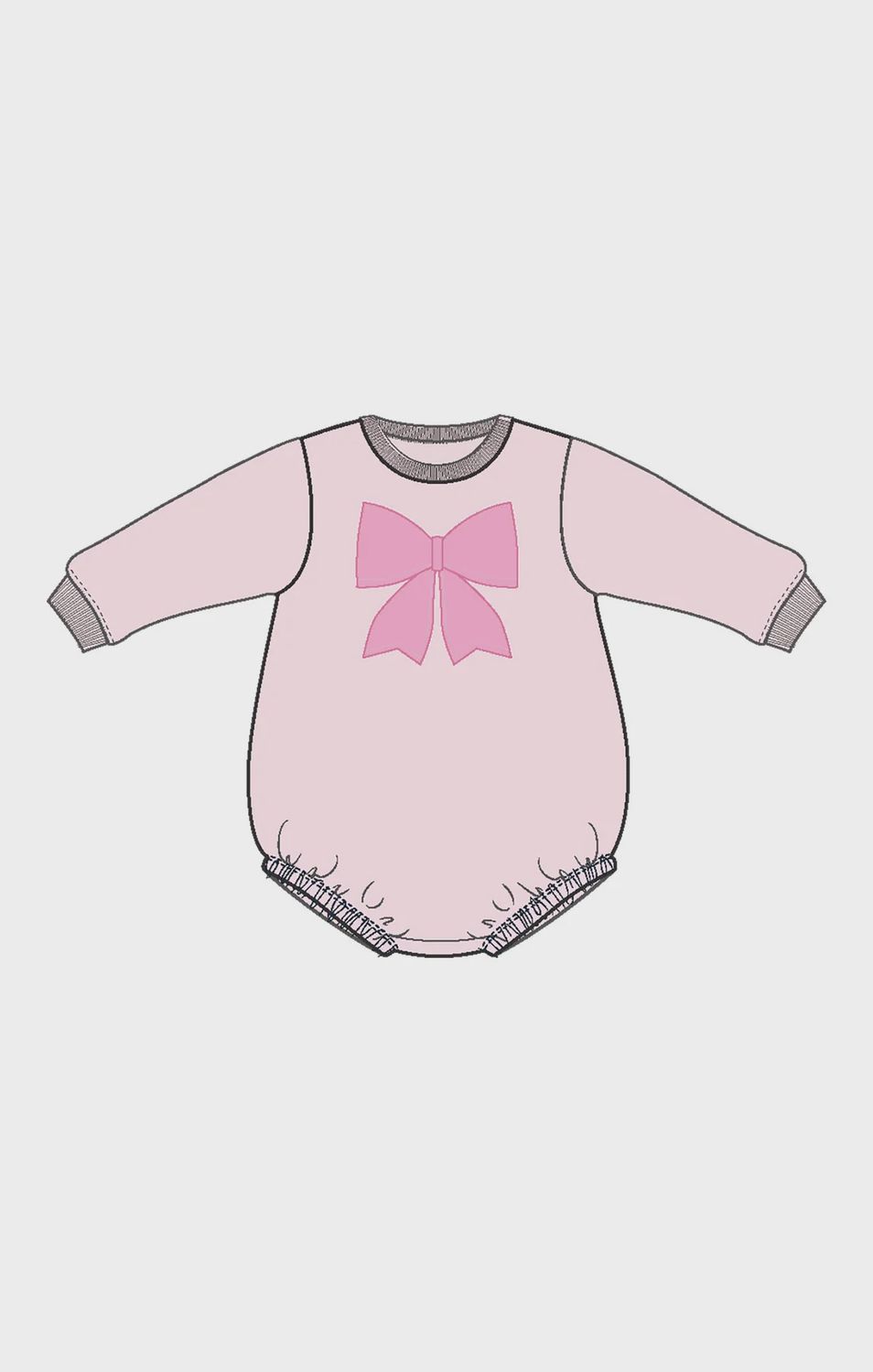 PRETTY BOWS FRENCH TERRY SWEATSHIRT BUBBLE