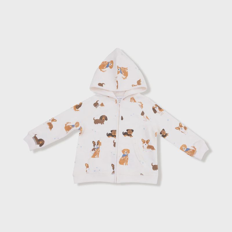 BEST FRIEND DOGS FRENCH TERRY UNI ZIP HOODIE