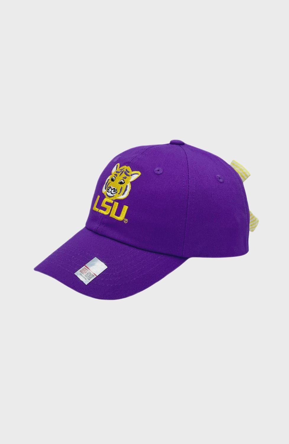 LSU TIGERS BOW BASEBALL HAT (YOUTH)
