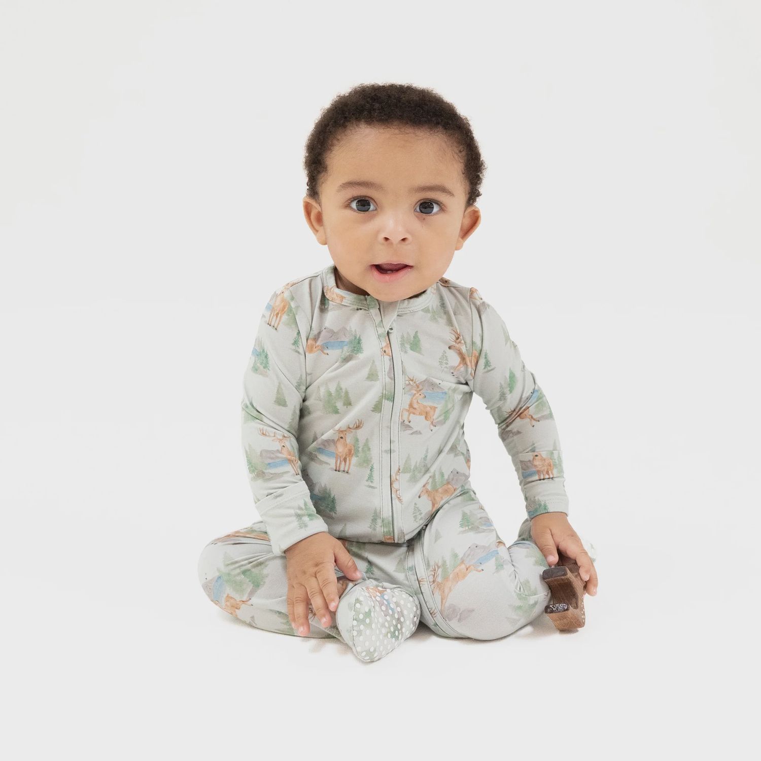 BUCK DEER - 2 WAY ZIPPER FOOTIE