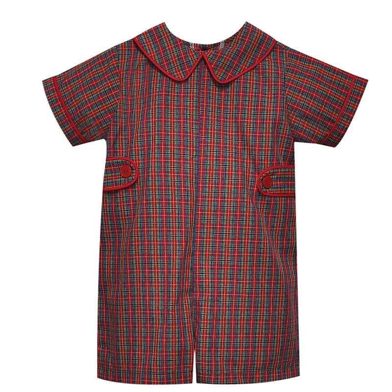 RED PLAID WILLIAMS ROMPER