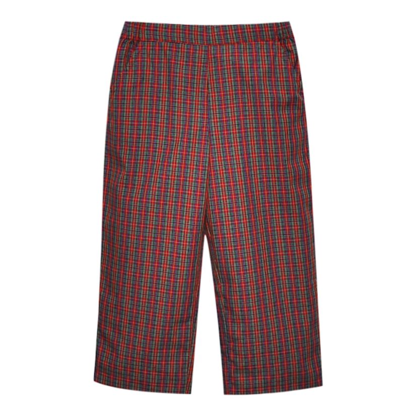RED PLAID JACKSON PANT