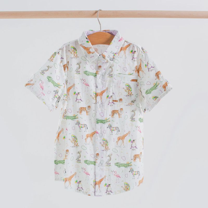 ZOO KREWE SHORT SLEEVE COLLARED SHIRT