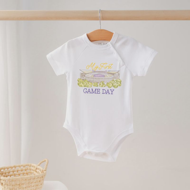 MY FIRST GAME DAY ONESIE- LSU