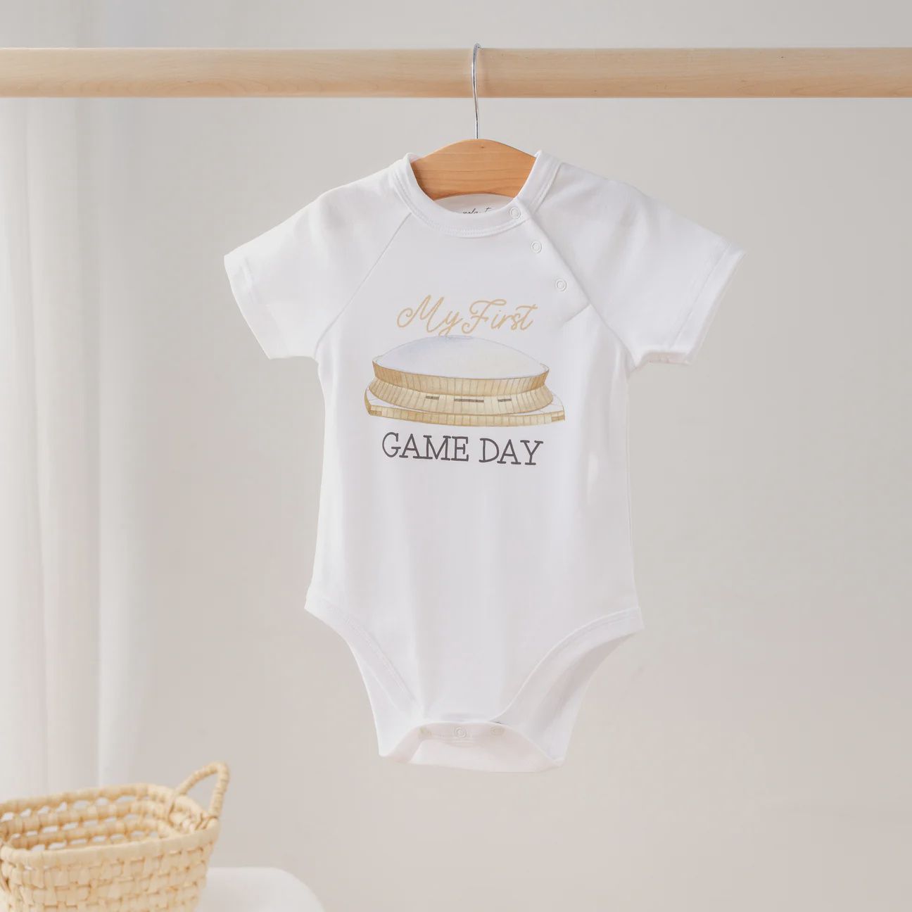 MY FIRST GAME DAY ONESIE- SAINTS