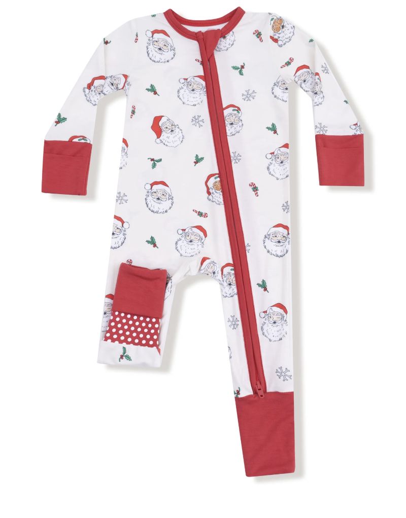 VINTAGE SANTAS 2-WAY ZIPPER ROMPER
