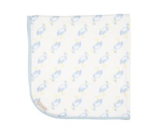 BABY BUGGY BLANKET- STORK