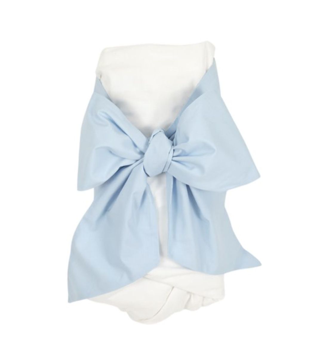 BOW SWADDLE- BLUE