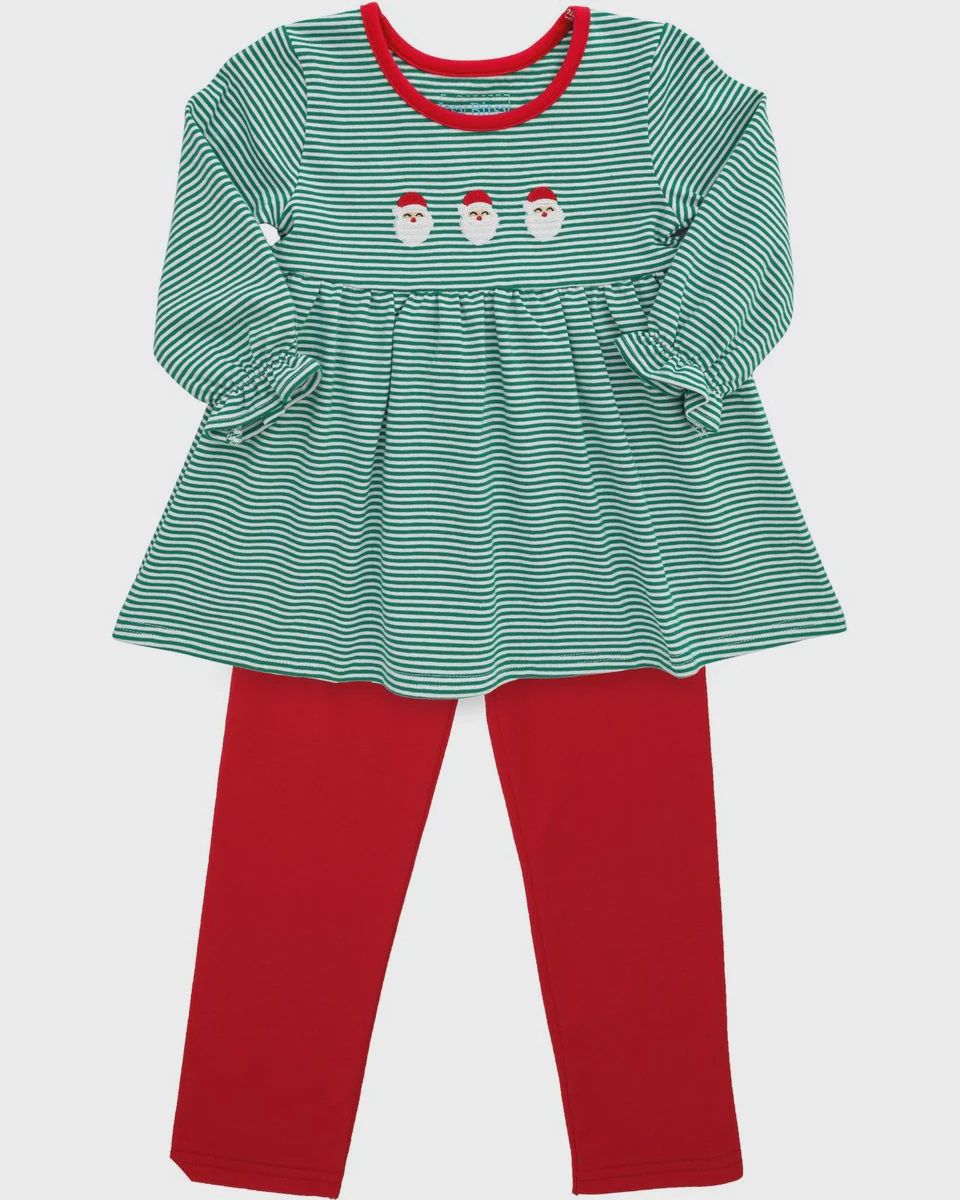 SANTA RUFFLE PANTS SET