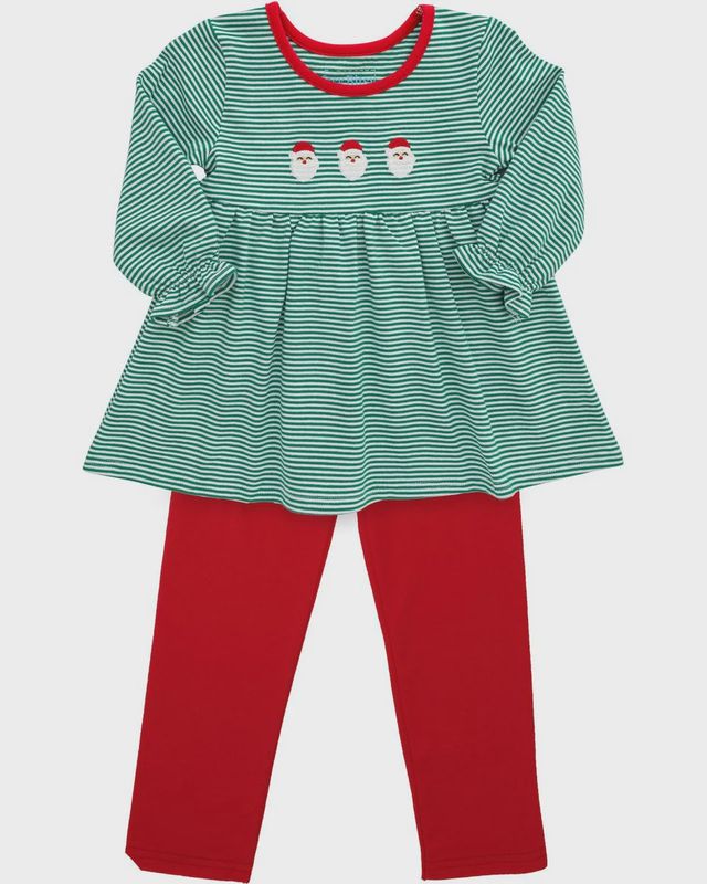 SANTA RUFFLE PANTS SET