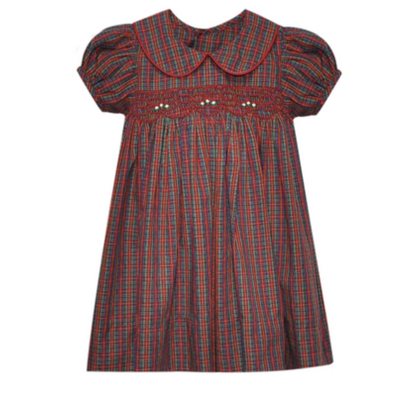 RED PLAID JULIETTE DRESS