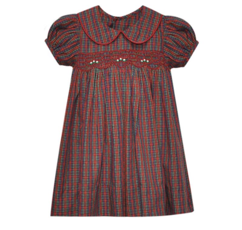 RED PLAID JULIETTE DRESS