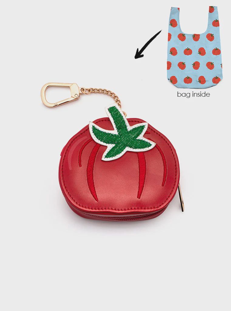 TOMATO 2-IN-1 BAG CHARM + SHOPPER BAG