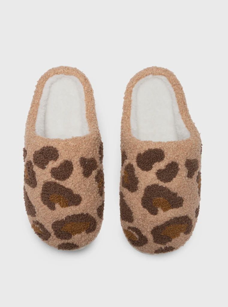 LEOPARD SLIPPERS
