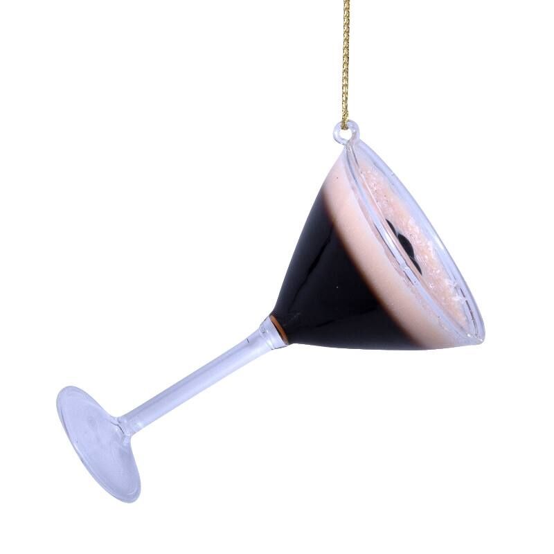 GLASS ESPRESSO MARTINI ORNAMENT