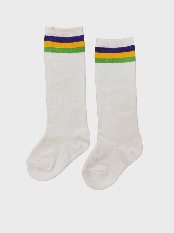 KIDS MARDI GRAS KNEE HIGH SOCKS