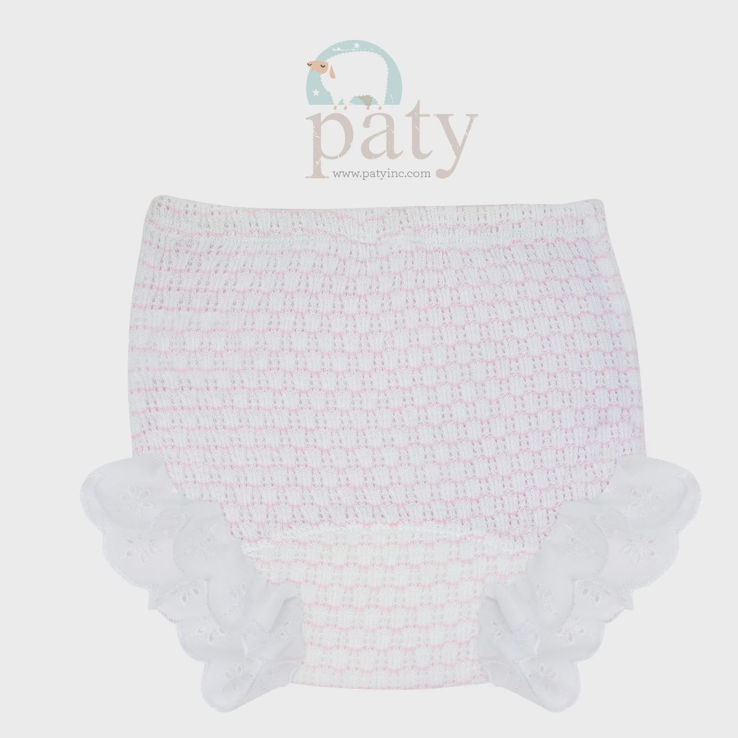 BLOOMERS W/ EYELET TRIM - PINK