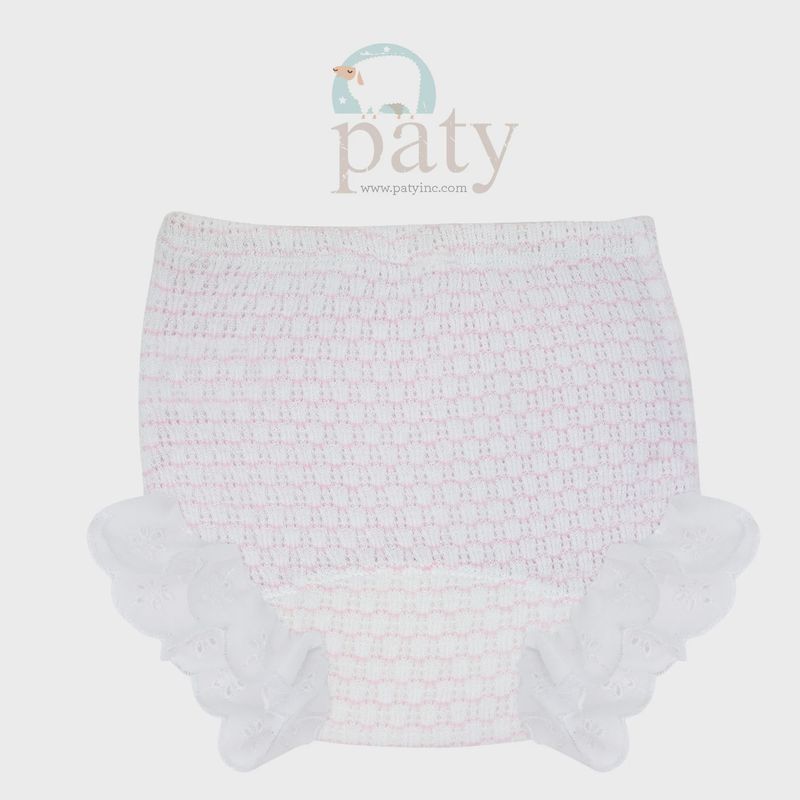 BLOOMERS W/ EYELET TRIM - PINK