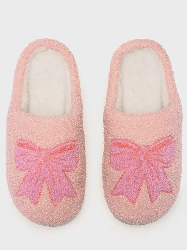 PRETTY BOW SLIPPERS