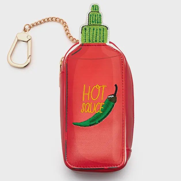HOT SAUCE 2-IN-1 BAG CHARM &amp; REUSABLE SHOPPING BAG