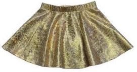 METALLIC GOLD CHILDREN'S SKORT
