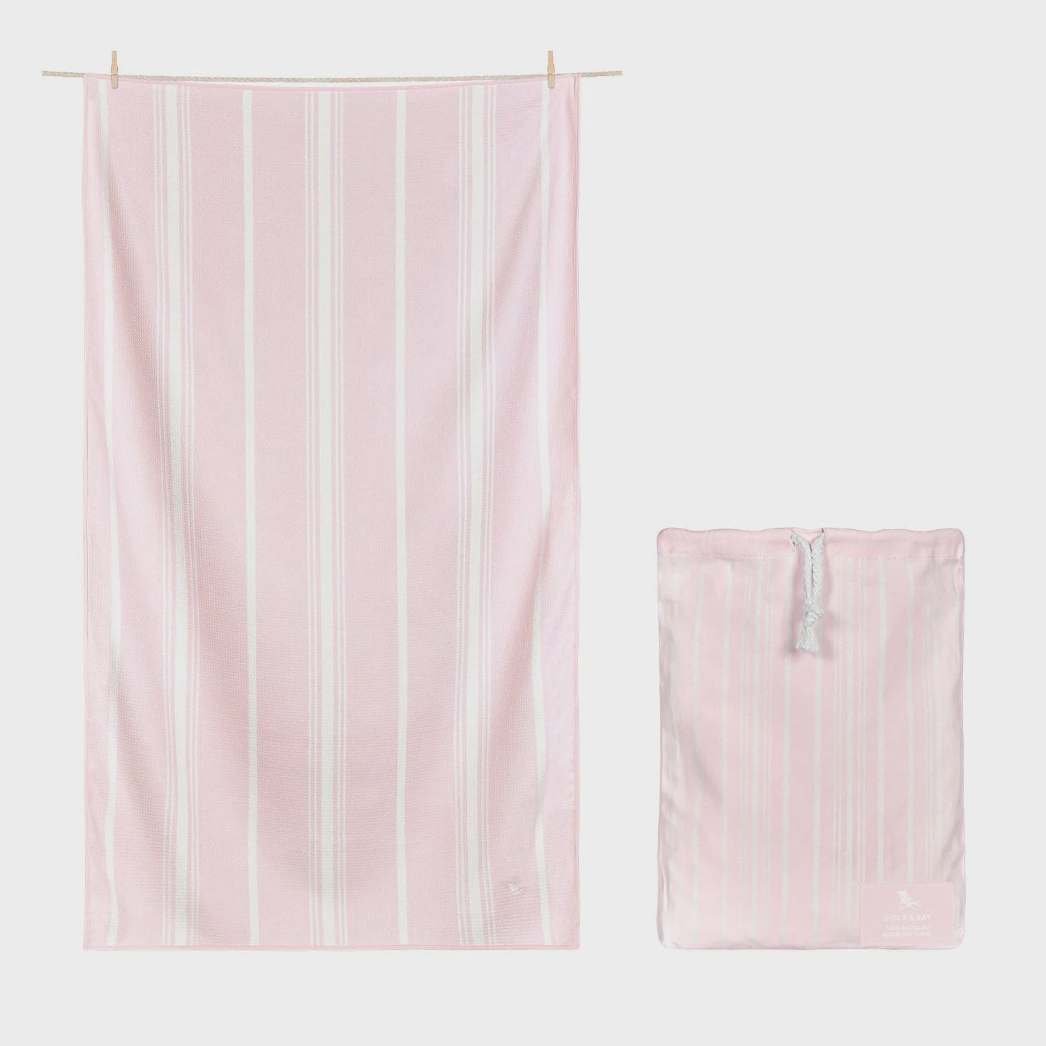 DOCK &amp; BAY QUICK DRY HAND TOWEL- LIGHT PINK