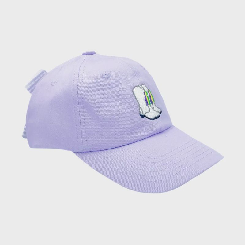 BITS &amp; BOWS MARCHING BOOTS BOW BASEBALL HAT