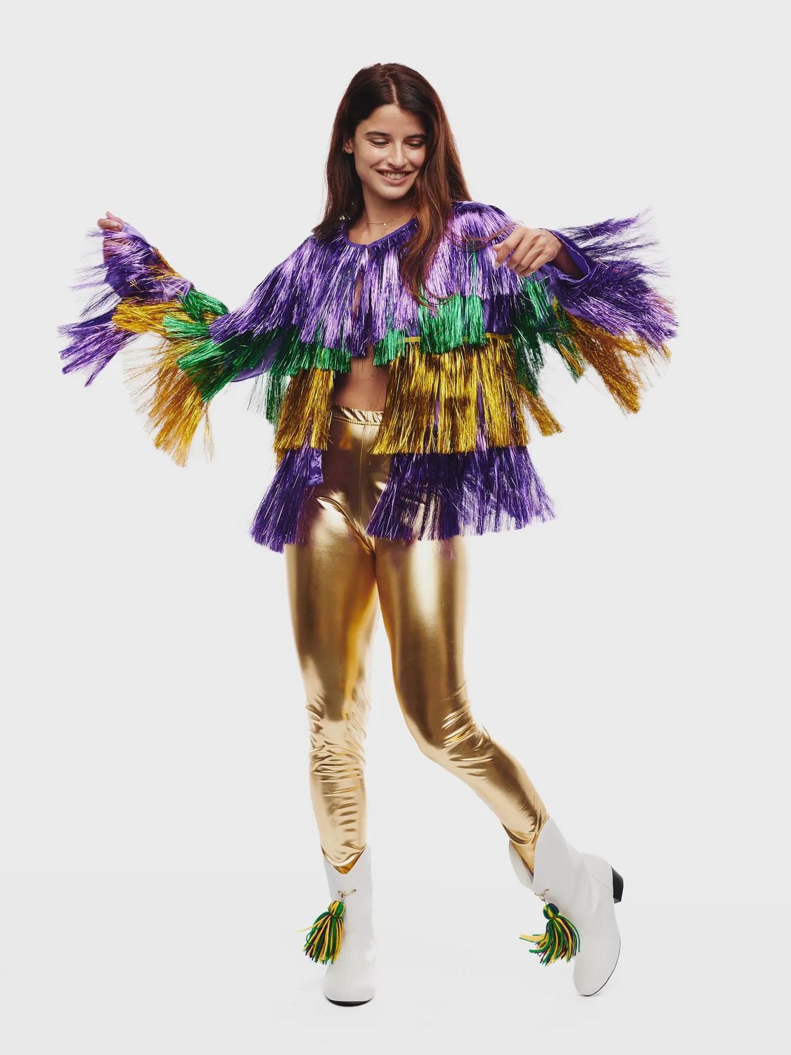 MARDI GRAS TINSEL JACKET