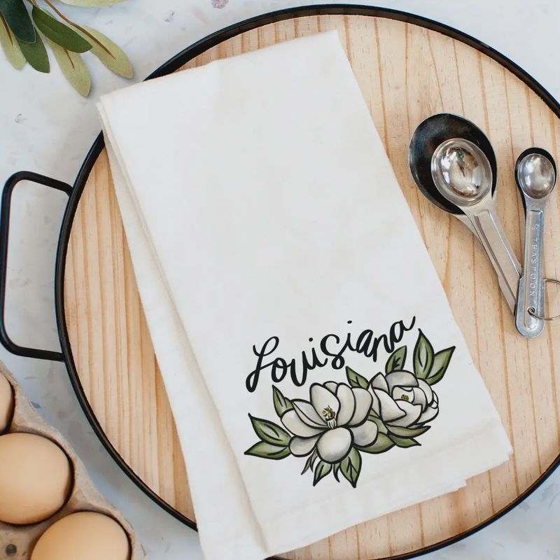 LOUISIANA MAGNOLIA KITCHEN TOWEL