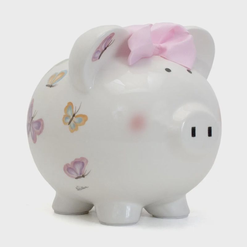 PETITE PAPILLON PIGGY BANK
