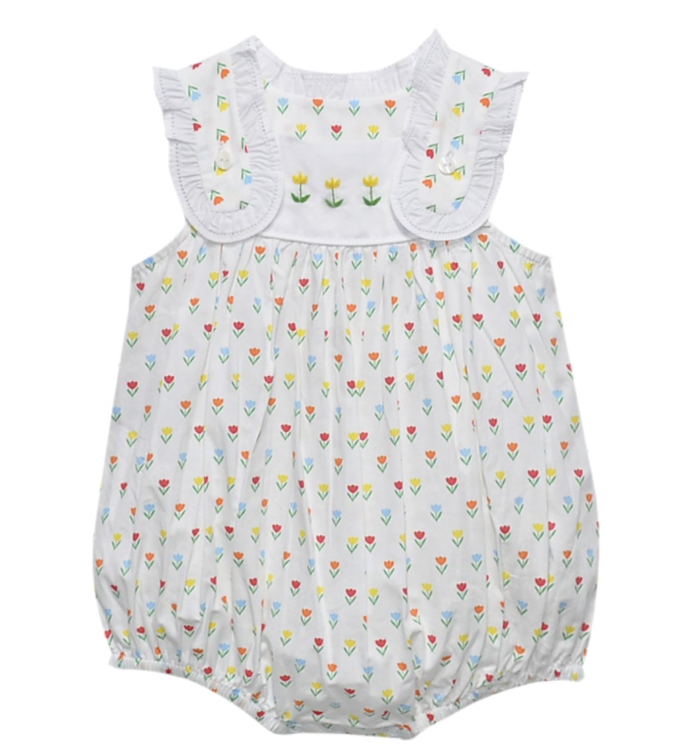 TULIP TIME YELLOW FLOWER IRIS GIRL BUBBLE