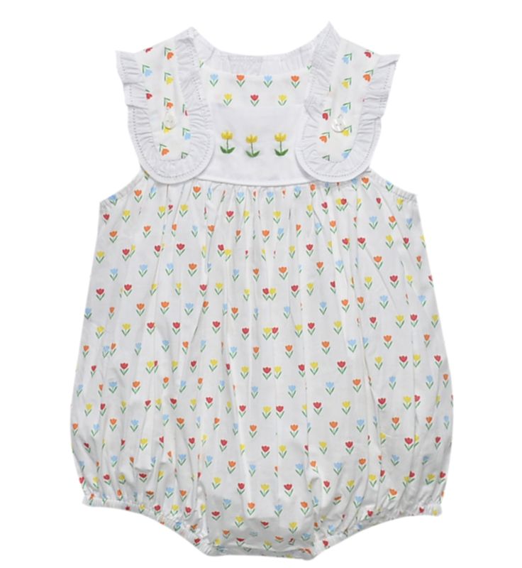 TULIP TIME YELLOW FLOWER IRIS GIRL BUBBLE