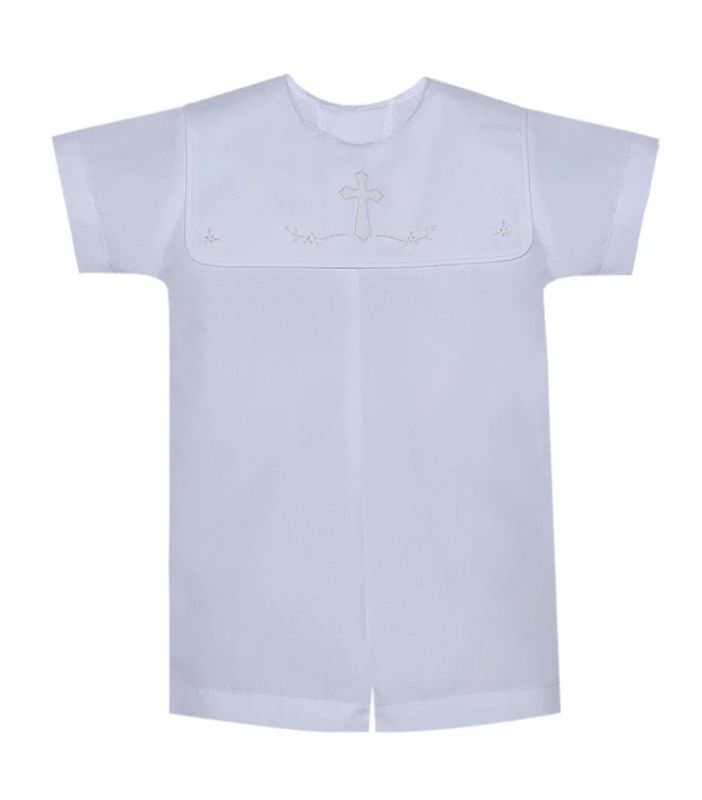 CROSS WHITE ELLIS BOY ROMPER
