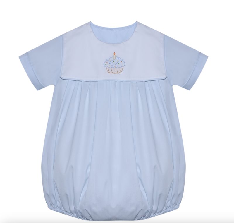 BIRTHDAY CUPCAKE BLUE ELLIS BOY BUBBLE