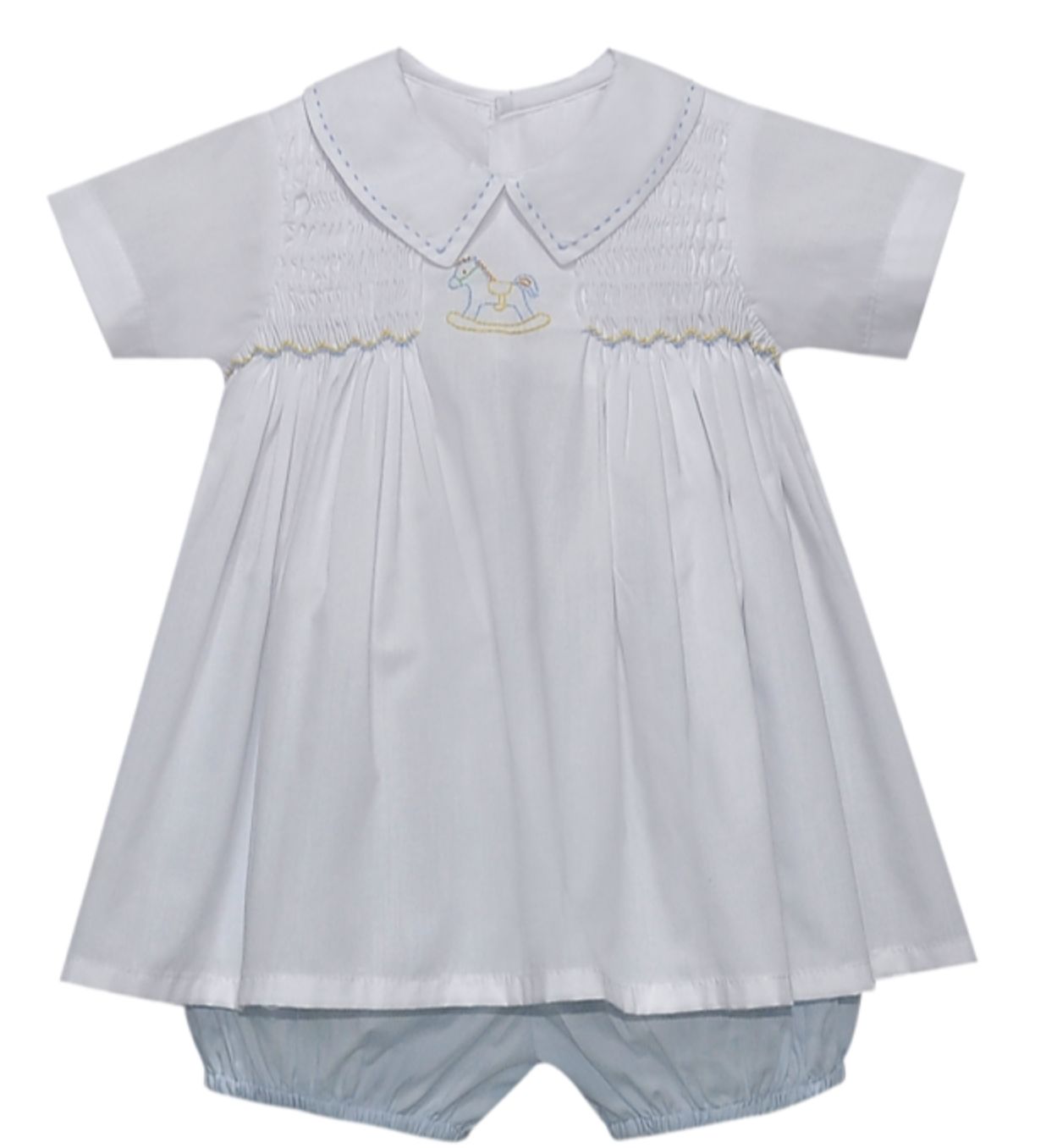 ROCKING HORSE BLUE EMERSON SHORT SET