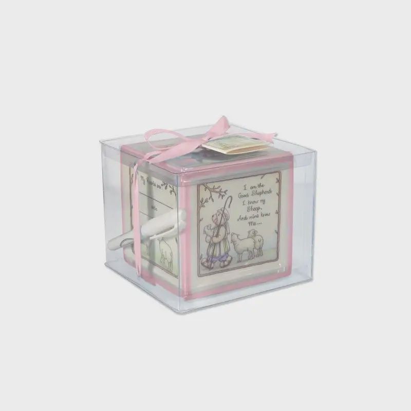 PINK CHRISTENING BLOCK