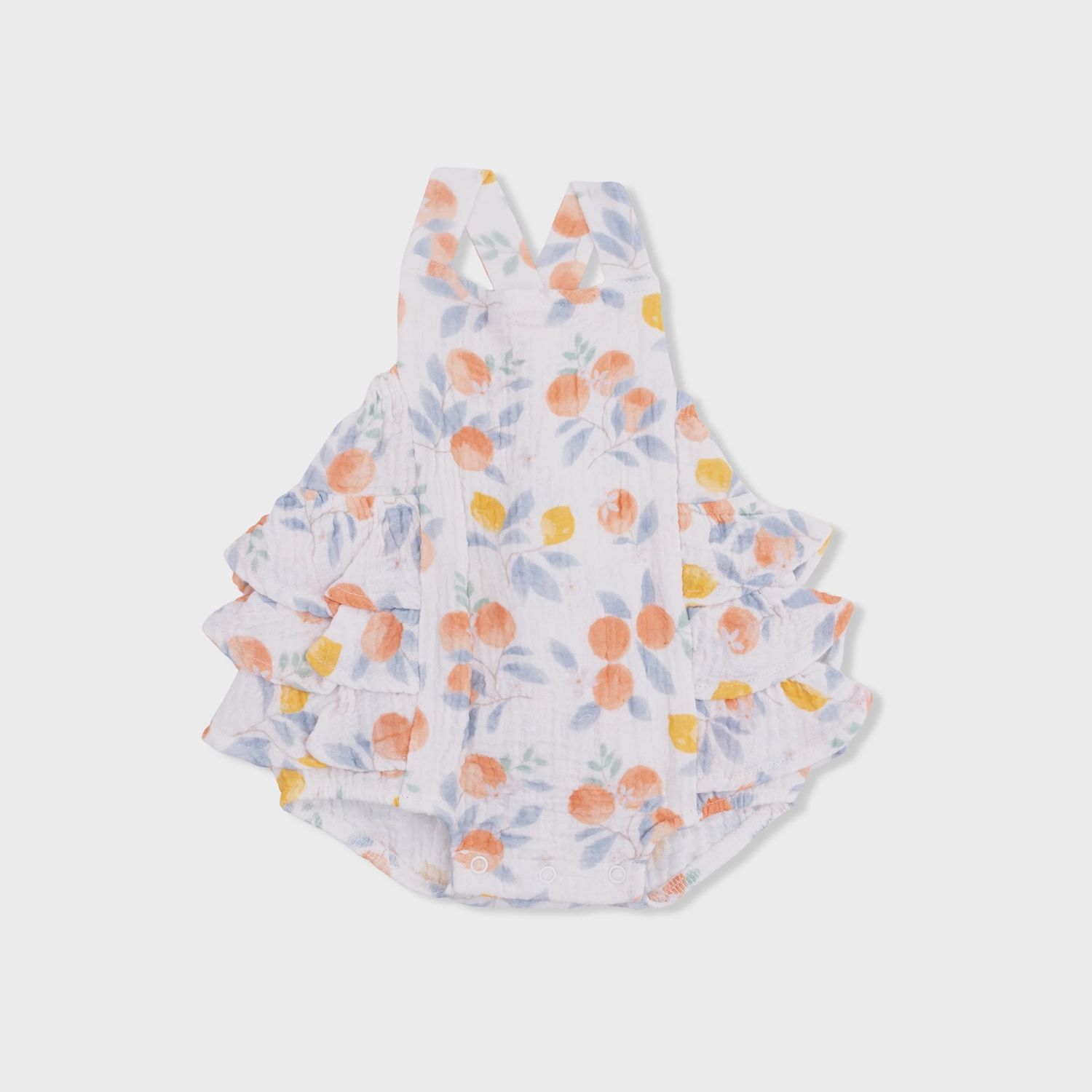 CITRUS FLORAL - RUFFLE SUNSUIT