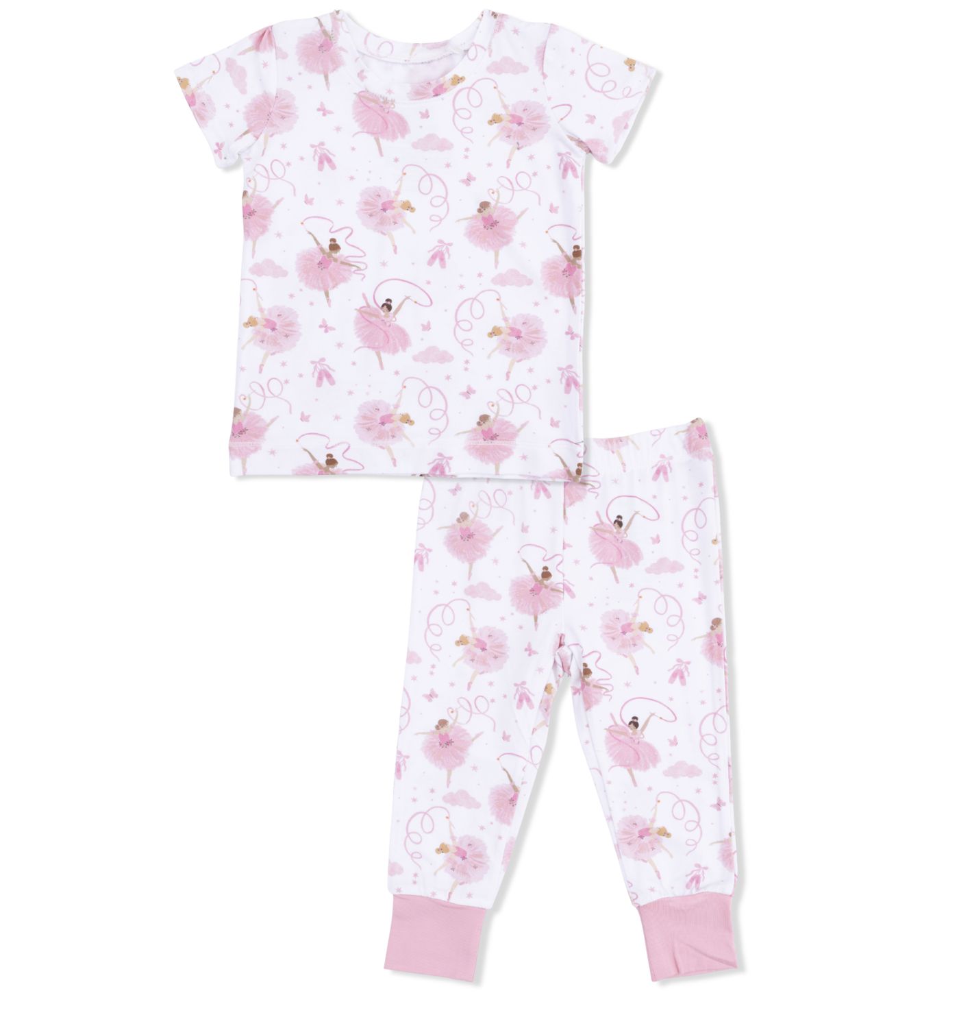 RIBBON BALLERINAS - SHORT SLEEVE LOUNGEWEAR SET