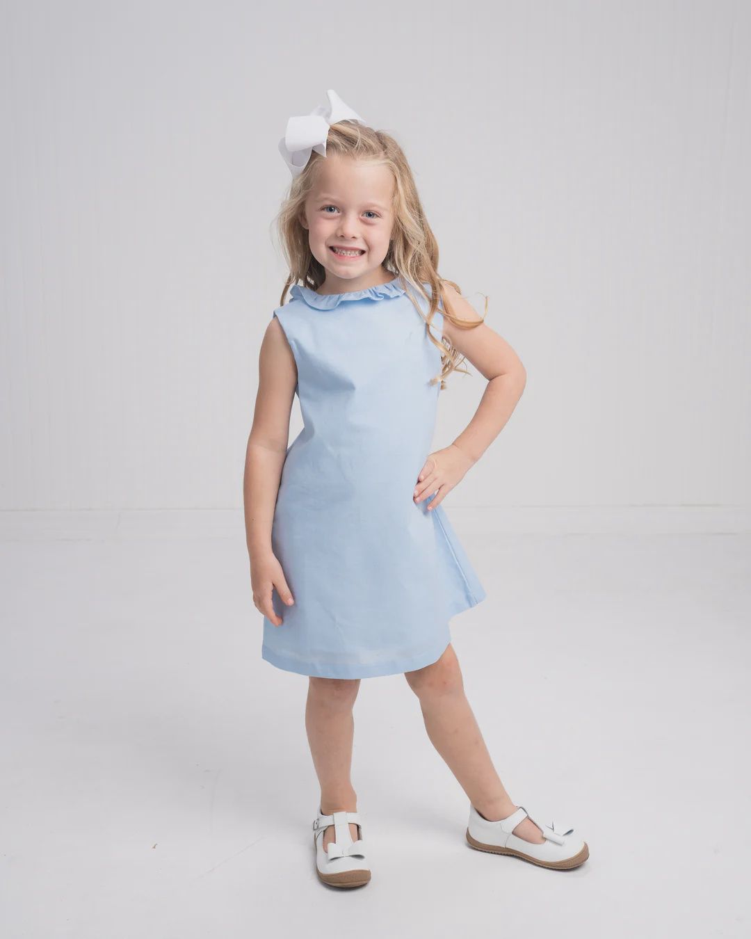 KARLA BLUE LINEN DRESS