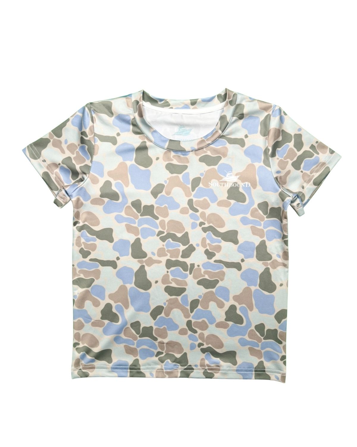 PERF TEE- GREEN/BLUE/KHAKI CAMO