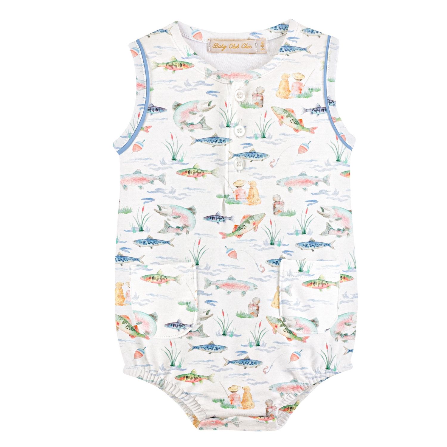 GONE FISHING BUBBLE W/ POCKETS