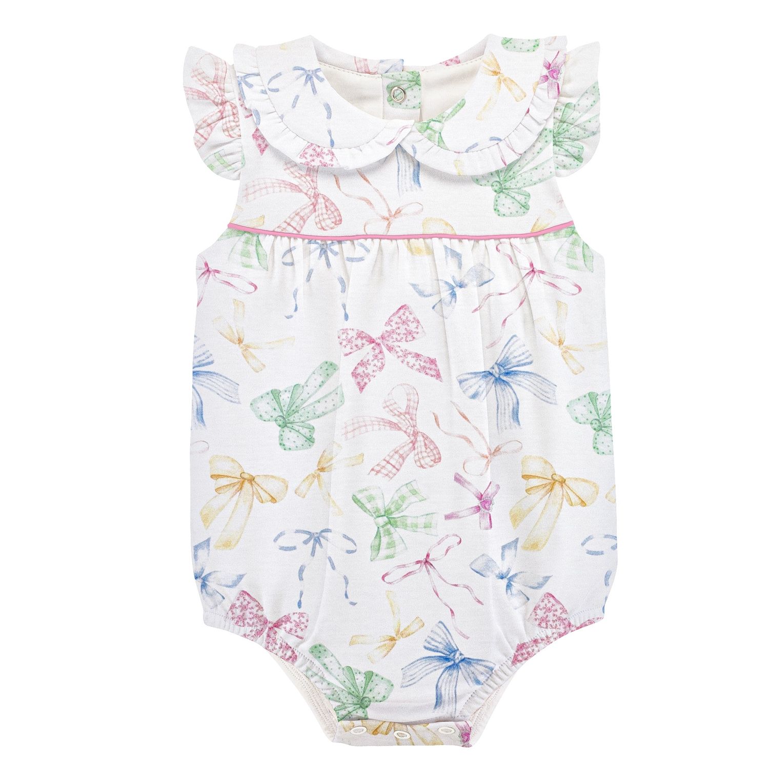 CONFETTI BOWS BUBBLE W/ ROUND COLLAR