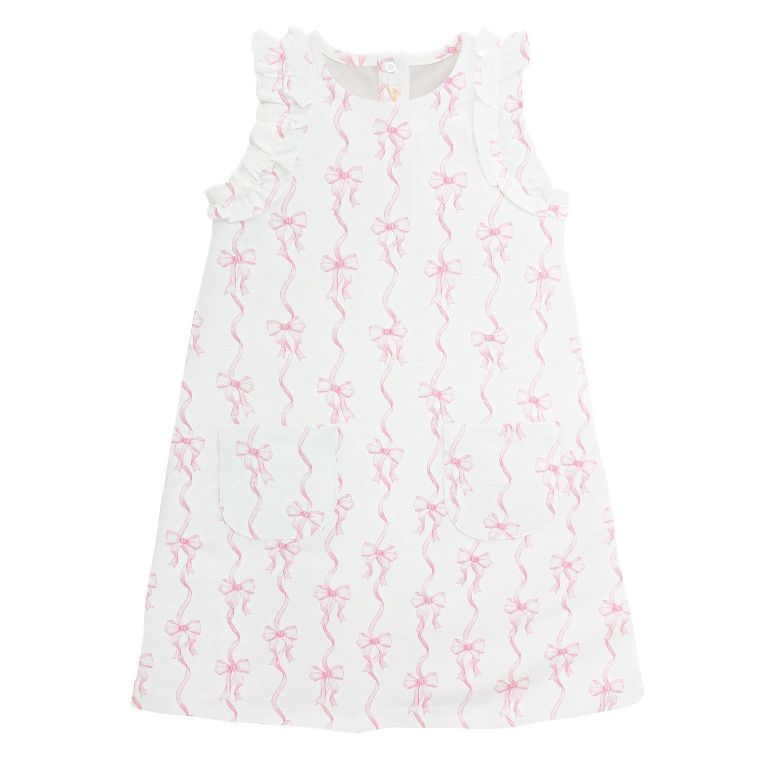 COQUETTE BOWS DRESS W/ RUFFLES