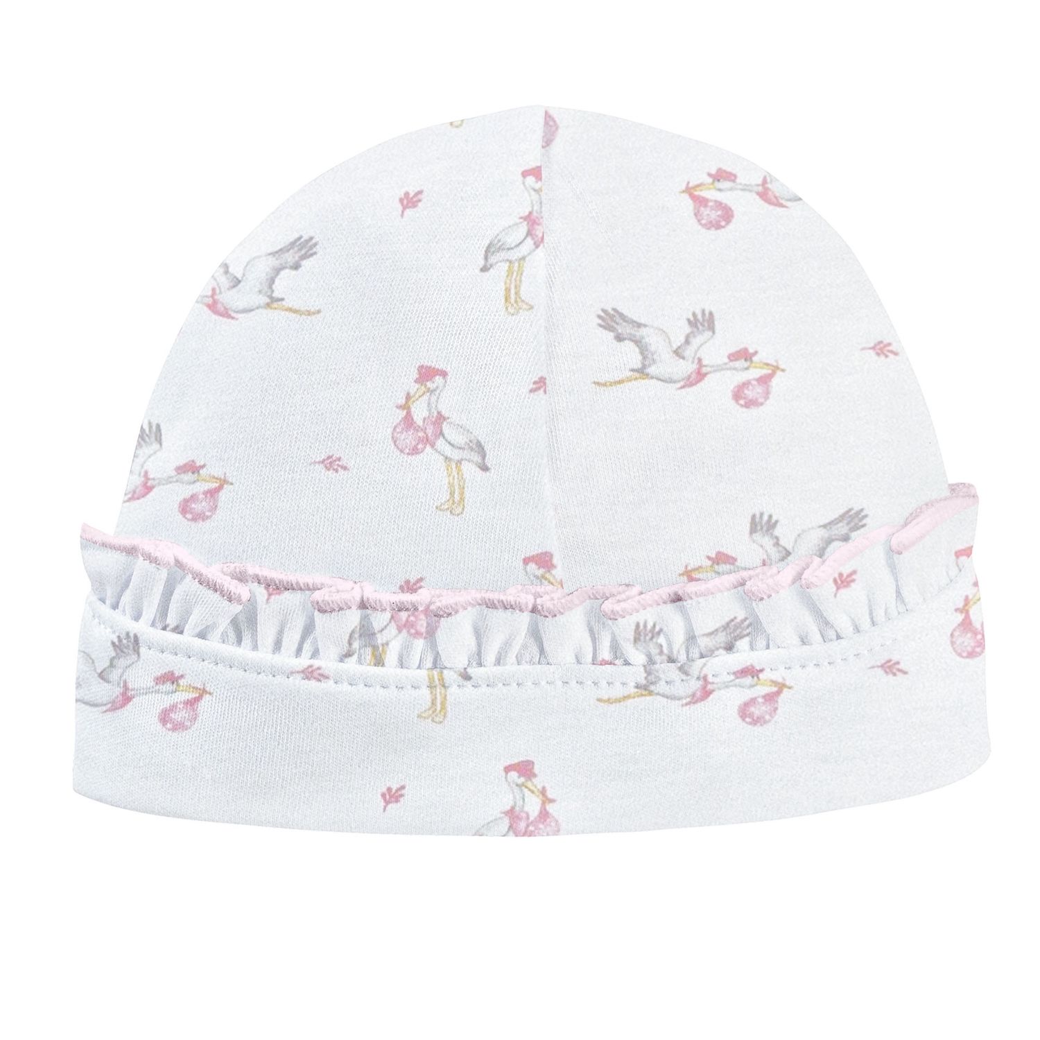 TINY STORKS- GIRL HAT W/ RUFFLE