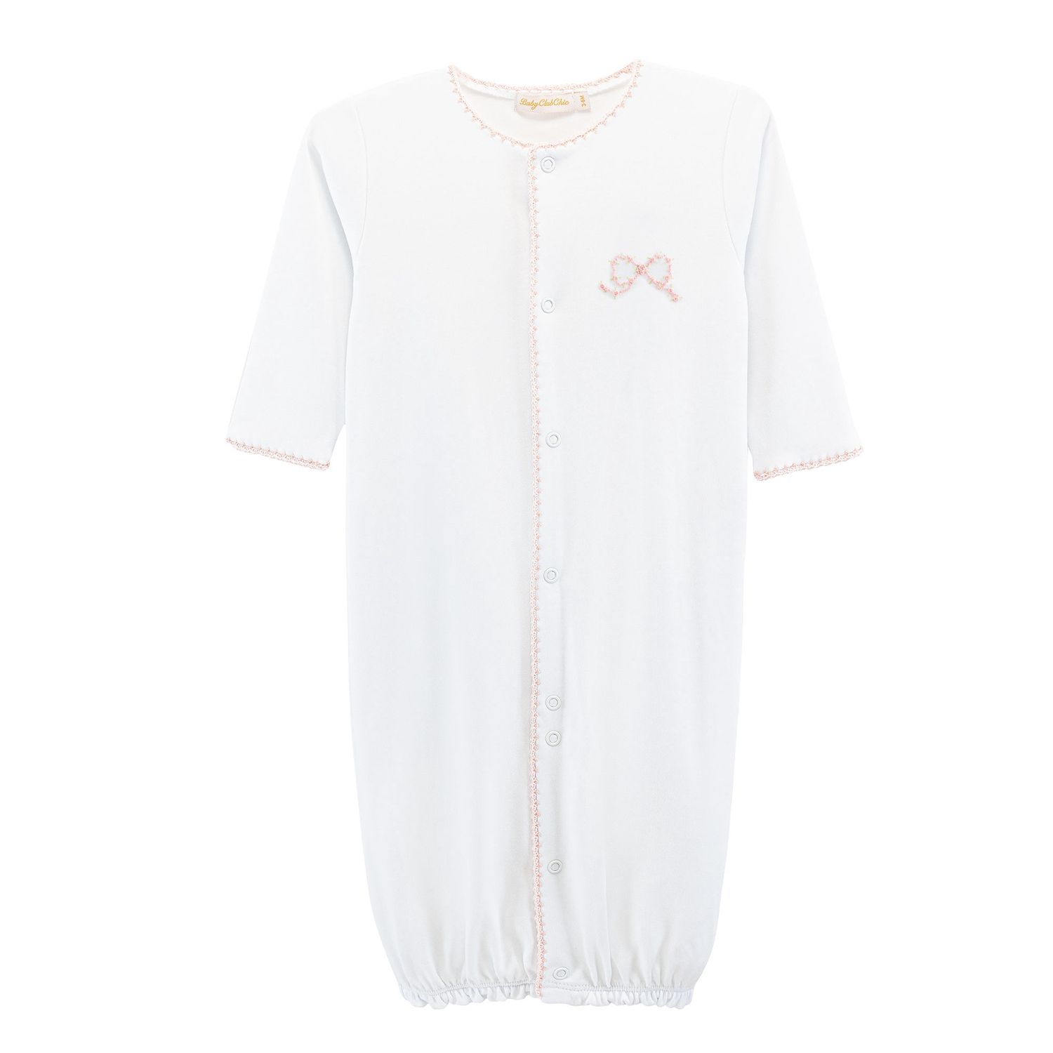 PRETTY BOWS CONVERTER GOWN W/ CROCHET TRIM