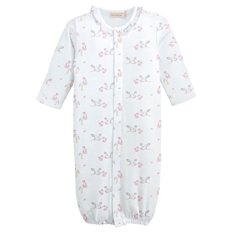 TINY STORKS-GIRL CONVERTER GOWN W/ RUFFLE