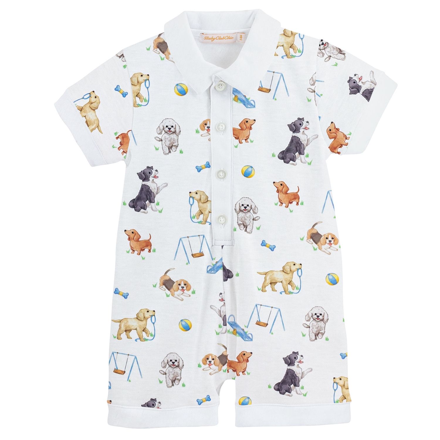 DOGGIE PARK ROMPER W/ COLLAR